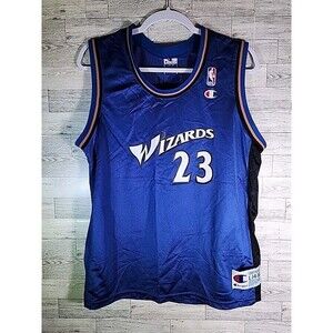 MICHAEL JORDAN Washington Wizards Champion Jersey #23 Youth Large 14-16 NBA y2k